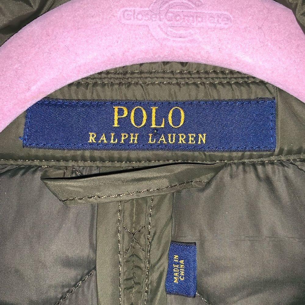 Ralph Lauren Men Quilted Nylon Suede Green Beaton Jacket Coat XXL - Picture 5 of 9